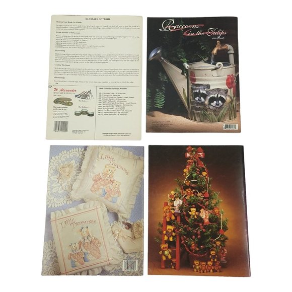 Crafting Books Lot Of 4 Painting Fabric Wood Canvas Tole Applique Embossing - Picture 2 of 11